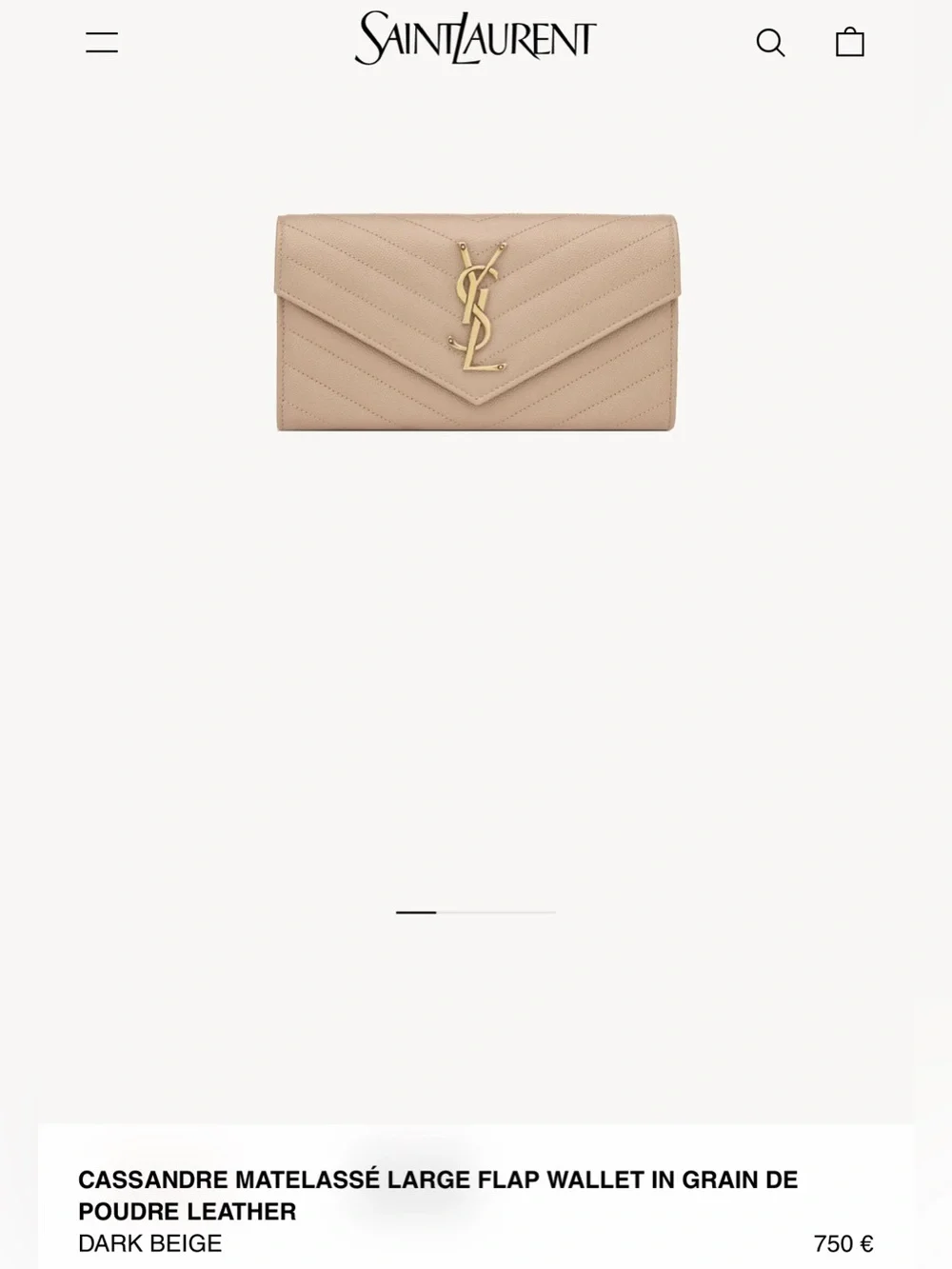 Saint Laurent grain leather